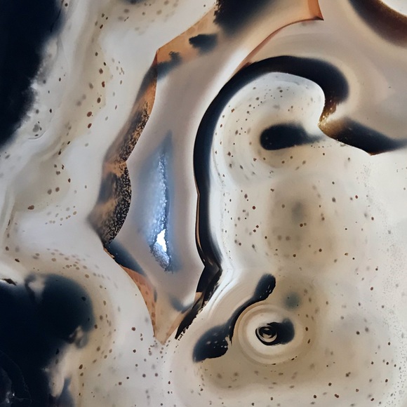 Handcrafted Stained Glass Panel with Agate Geode - Picture 2 of 9